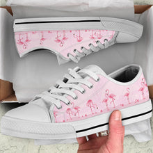 Load image into Gallery viewer, Pink Flamingo Low Top Shoes