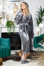 Load image into Gallery viewer, Women’s Plush Hooded Robe - Spa-Worthy Comfort at Home