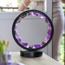 Load image into Gallery viewer, I Am At Peace - Spiritual Protection Amethyst Lamp
