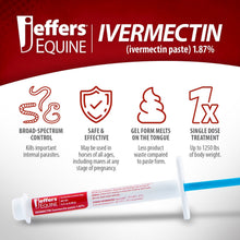 Load image into Gallery viewer, Jeffers Ivermectin Horse Dewormer Gel, Apple Flavored