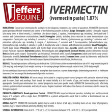 Load image into Gallery viewer, Jeffers Ivermectin Horse Dewormer Gel, Apple Flavored