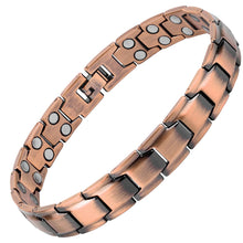 Load image into Gallery viewer, Ultra Strength Pure Copper Magnetic Therapy Bracelet (Leo)
