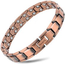 Load image into Gallery viewer, Ultra Strength Pure Copper Magnetic Therapy Bracelet (Leo)