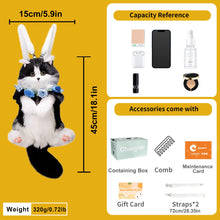 Load image into Gallery viewer, Mini Tuxedo Cat Backpack – Plush Cat Bag for Girls Gift Idea