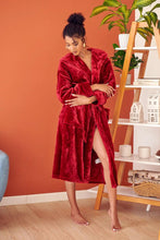 Load image into Gallery viewer, Women’s Plush Hooded Robe - Spa-Worthy Comfort at Home