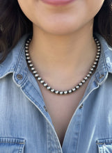 Load image into Gallery viewer, Pick your Size &amp; Length - Silver Beads Necklace