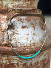 Load image into Gallery viewer, Sterling Silver Azure Soul Heishi Beaded Necklace