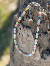 Load image into Gallery viewer, Sterling Silver Pastel Opal Beaded Choker Necklace