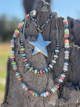Load image into Gallery viewer, Sterling Silver Pastel Opal Beaded Choker Necklace