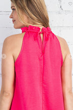 Load image into Gallery viewer, Hot Pink Halter Top with Tie Back