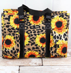 Leopard and Sunflower Tote Bag