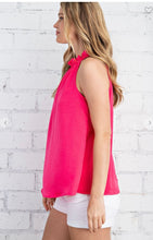 Load image into Gallery viewer, Hot Pink Halter Top with Tie Back
