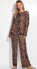 Load image into Gallery viewer, Leopard Lounge wear in Browns and Blacks SUPER SOFT