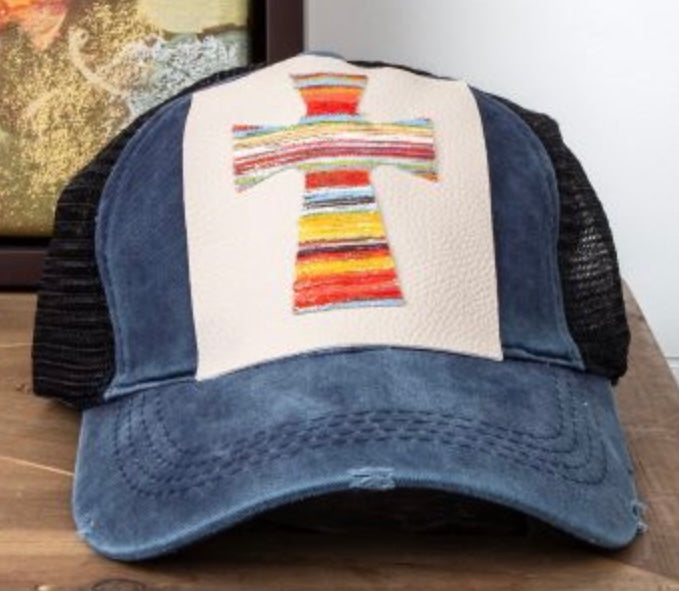 Denim Blue Super Cute Ball Cap with Mesh back