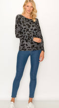 Load image into Gallery viewer, Leopard Top with Rounded Neck