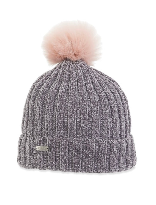 Super Cute Grey Beanie with Pom on Top