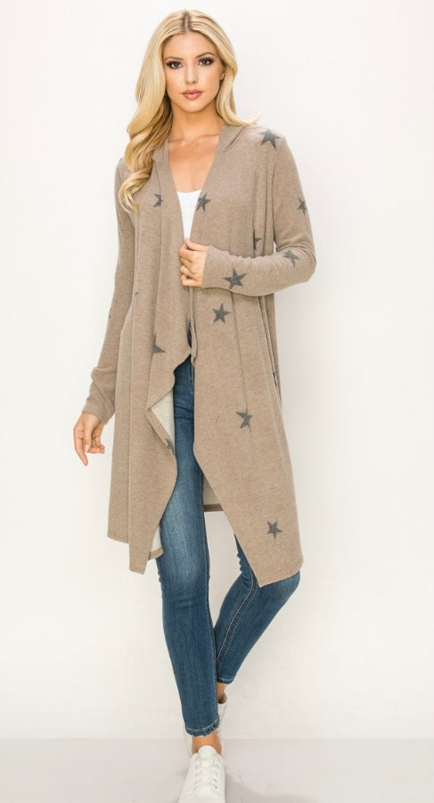 Star Sweater with Hood
