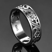 Load image into Gallery viewer, Silver 925 Sterling Silver Classic Round Ring Fine Jewelry